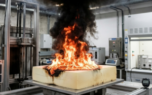 UL 268 Teste de fogo com espuma de poliuretano