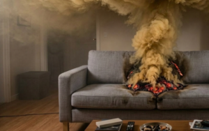 UL 268 Teste de incêndio latente em poliuretano